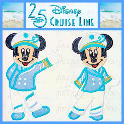 Th Anniversary Dis Cruise Line Mister And Miss Mouse Three Design Set