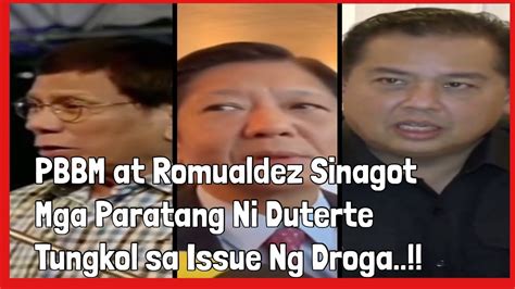 PBBM At Romualdez Sinagot Mga Paratang Ni Duterte Tungkol Sa Issue Ng