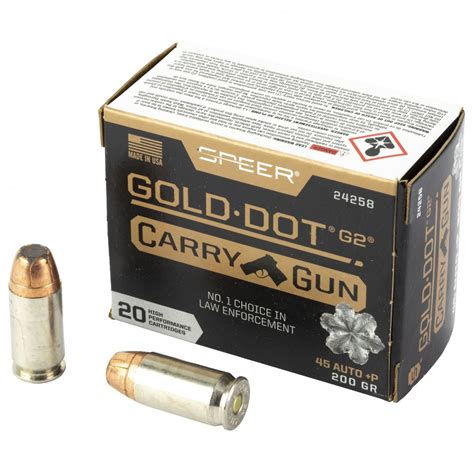 Speer Gold Dot 45acp 200gr Hollow Point 20 Rounds