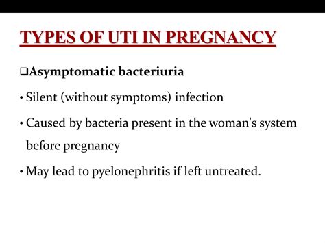 Urinary Tract Infection During Pregnancy Ppt