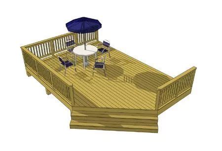 Free Deck Plans & DIY Deck Designs | Decks.com | Deck plans diy, Deck ...