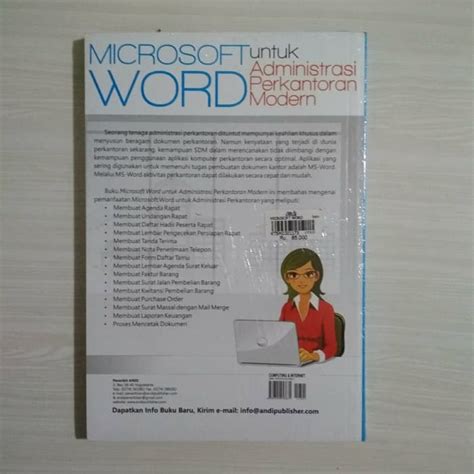 Microsoft Word Untuk Administrasi Perkantoran Modern Lazada Indonesia