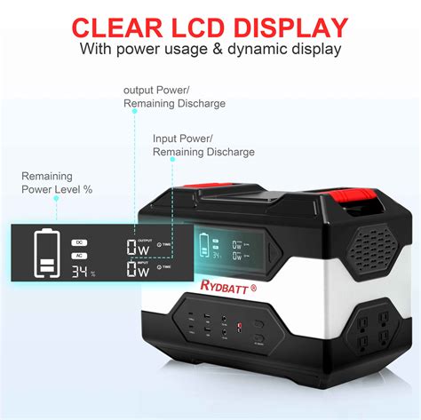 Portable Power Station 1200W Solar Generator LiFePO4 Battery VDL