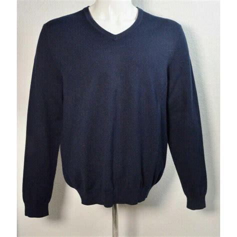 Brooks Brothers 346 Sweater Merino Wool Mens Navy Depop