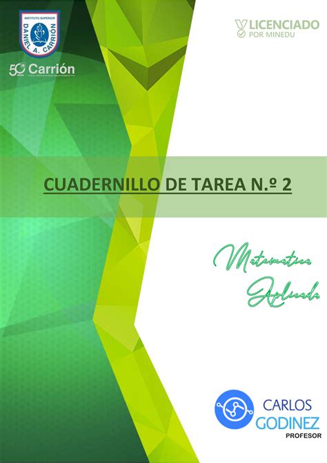 Tarea Nº 2 CUADERNILLO DE TAREA N MATEMTICA APLICADA Completar