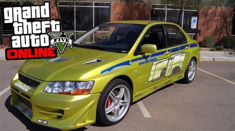 GTA V Online Como Hacer El Mitsubishi Lancer EVO VII De 2 Fast 2