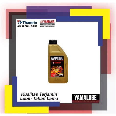 Jual Yamalube Gold 10W 40 4T Oli Mesin Gold 0 8 Liter Shopee Indonesia