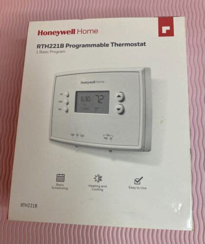 Honeywell Home Rth221b White Digital Basic Programmable Thermostat Ebay