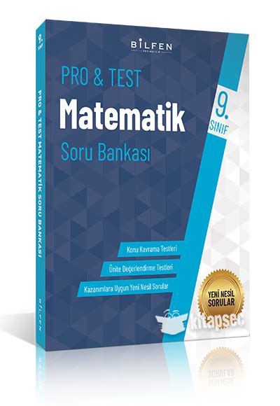 9 Sınıf Pro Test Matematik Soru Bankası Bilfen Yayınları 9786257857581