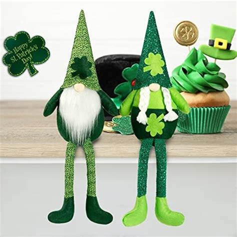 Amazon Sggvecsy 2 Pack St Patrick S Day Gnome Plush Doll Green