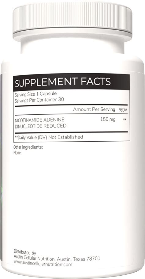 Nadh Supplement Reduced Nad Supplement