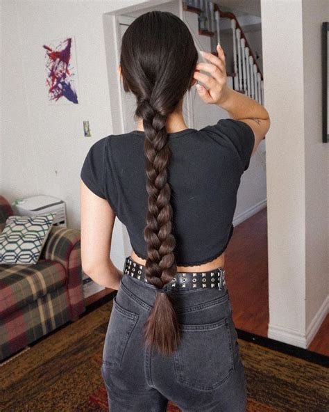 Anna ⚰️🕸 on Instagram: “A basic braid I’ve been wearing my hair like ...