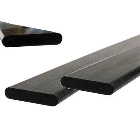 10 2mm X 4mm 1000mm Pultruded Flat Carbon Fiber Bar 100 Pultruded