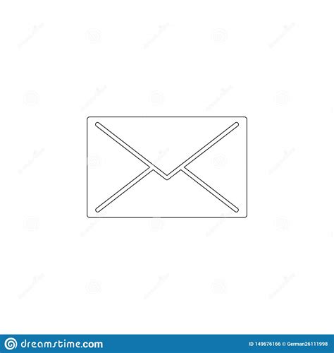 Correo Icono Plano Del Vector Ilustraci N Del Vector Ilustraci N De