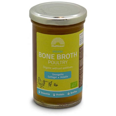 Biologische Poultry Bone Broth Mattisson Nl