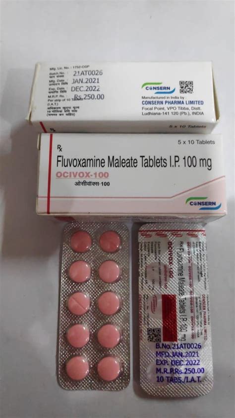 FLUVOXAMINE TABLET OC Min 100 50 Woxxakem 50 10x 10 Non