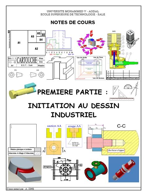 Cours Initiation Dessin Industriel | Dessin technique | Perspective ...