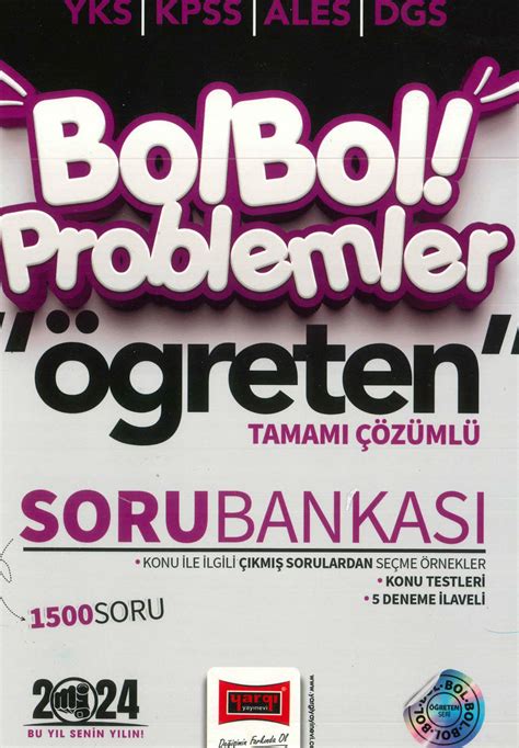 BOL BOL PROBLEMLER ÖĞRETEN TAMAMI ÇÖZÜMLÜ SORU BANKASI YARGI