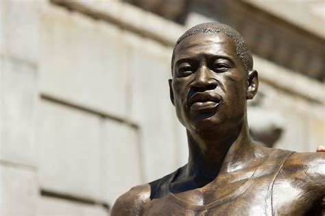 George Floyd statue in Newark vandalized with graffiti, police say - nj.com