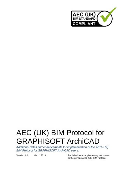 Pdf Bim Protocol For Graphisoft Archicad V Aec Uk Cad