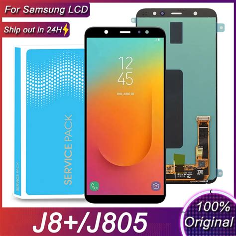 6 4 Original For Samsung Galaxy J8 Plus 2018 LCD Display Touch Screen