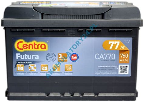 CENTRA FUTURA CARBON CA770 12V 77Ah 760A P