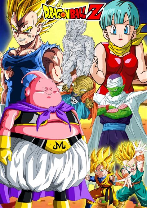 Dragon Ball Z Majin Buu Saga Dessin Dbz Fond D Cran Color Dessin