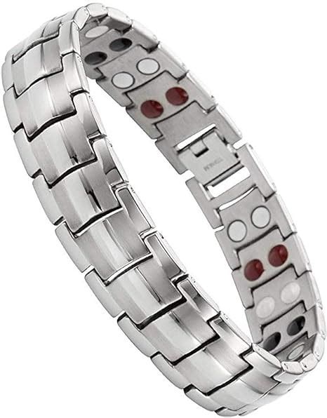 Jeracol Magnetic Bracelet Mens Magnetic Therapy Bracelet With Double