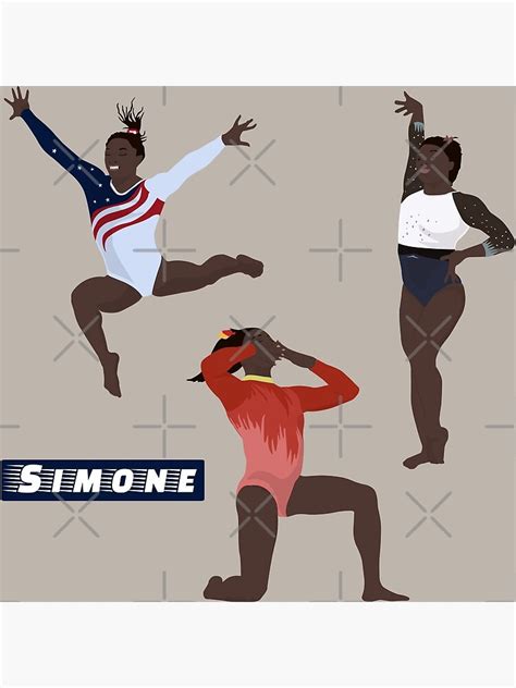 Simone Biles Sticker Sheet Sticker Pack Poster For Sale By