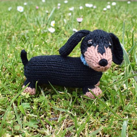 Dachshund Puppy Knitting Pattern By Amanda Berry Animal Knitting