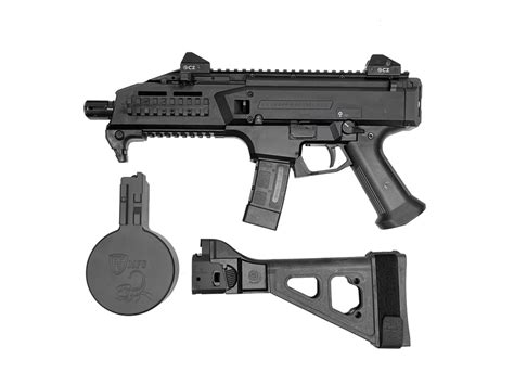 Sale Cz Scorpion Evo 3 Pistol Wf5 Mfg Drum And Sb Tactical Brace System