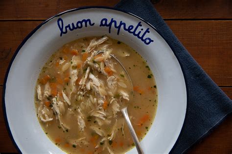 Soupe Citronn E Aux Petits L Gumes Au Poulet Et Aux Pates Orzo Beau