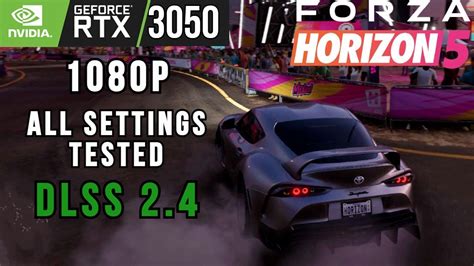 Forza Horizon 5 Dlss Update Rtx 3050 All Settings Dlss Quality Msi Gf63 Thin Laptop Youtube