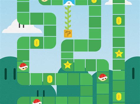 The Mario Board Game By Andrew Sale On Dribbble