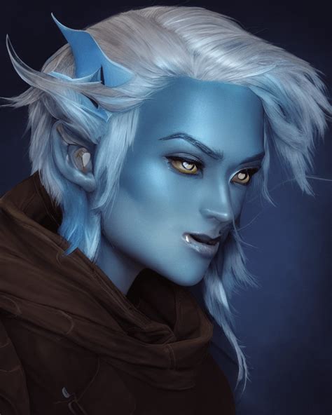 This Is A Female Blue Elf I Got Using Another Blue Elf Image As A Base