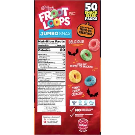 Kellogg S Froot Loops Jumbo Snax Original Cereal Snacks 10 0 Oz Pick