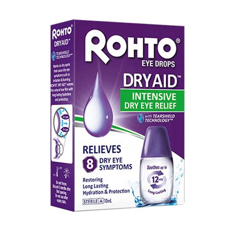 Rohto Dry Aid Intensive Dry Eye Relief Eye Drops 10ml