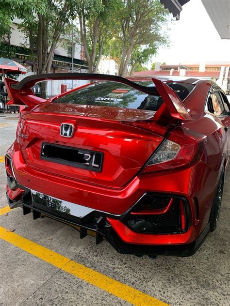honda civic fc type  spoiler fc spoiler modular spoiler rs