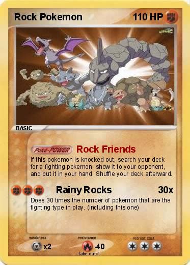 Pokémon Rock Pokemon 1 1 - Rock Friends - My Pokemon Card