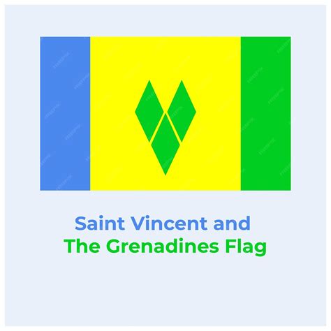 Premium Vector | The saint vincent flag