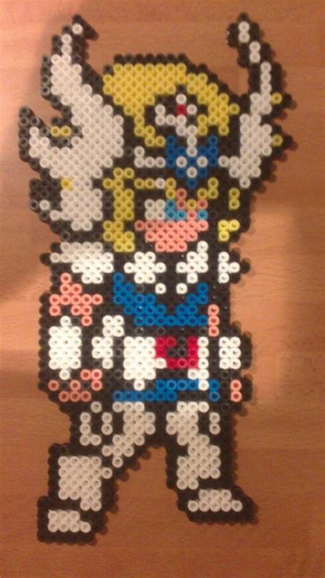 Hyoga Cisne Caballeros Del Zodiaco Plantillas Hama Beads