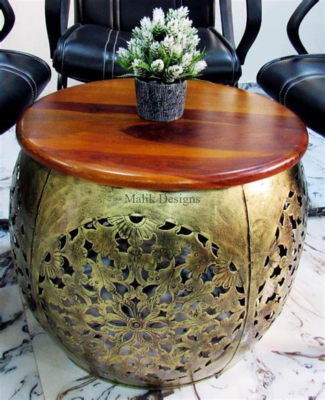 Handmade Metal Black Glass Coffee Table For Bedroom, Living Room or ...