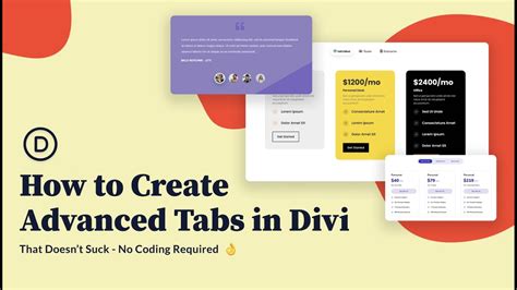 How To Create Advanced Tabs In Divi Tabs That Doesnt Suck Youtube