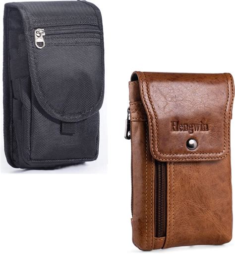 Amazon Hengwin Brown Leather Cell Phone Holster With Belt Clip