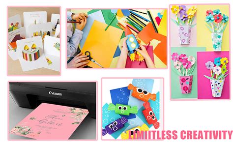 Amazon.com : 120 Sheets Colored CardStock Printer Paper 8.27” x 11.6 ...