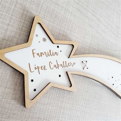 Estrella para la cima del arbol Bolas de árbol de Navidad personalizadas