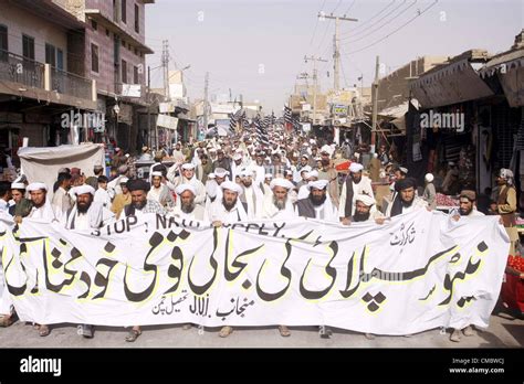 Activists Of Jamiat E Ulema Islam Jui Chant Slogans Against Reopen Of