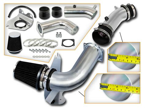 BCP BLACK 99 04 Ford Mustang 3 8L V6 Cold Air Intake Racing System