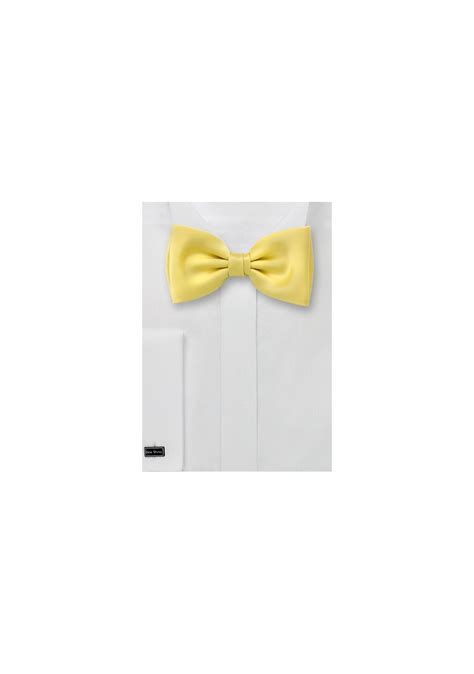 mens bow tie  light yellow bows  tiescom