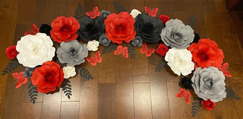 Paper Flower Wall Set - Etsy